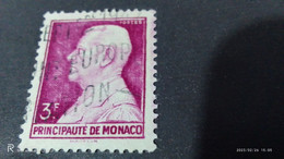 MONACO- 1950--51   3FR .PRİNCE LOUIS II.. DAMGALI - Oblitérés