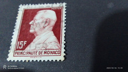 MONACO- 1950--51   15FR .PRİNCE LOUIS II.. DAMGALI - Used Stamps