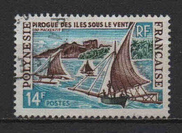 Polynésie - 1966  - Pirogues  -  N° 39  - Oblit - Used - Usati
