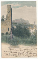 CPA 9 X 14 Isère CLAIX Et Le Rocher De Comboire - Environs De Grenoble  Jeune Femme Ruine église Carte Précurseur - Claix