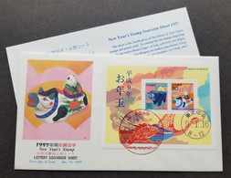 Japan Chinese New Year Of The Ox 1997 Lunar Zodiac (FDC) *see Scan - Storia Postale