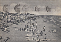 CARTOLINA  CESENATICO,FORLI-CESENA,EMILIA ROMAGNA,SPIAGGIA,MARE,ESTATE,VACANZA,LUNGOMARE,BELLA ITALIA,VIAGGIATA 1957 - Cesena