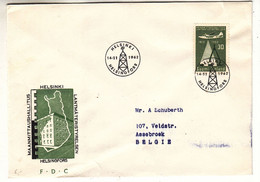 Finlande - Lettre De 1962 - Oblit Helsinki - Avions - - Lettres & Documents