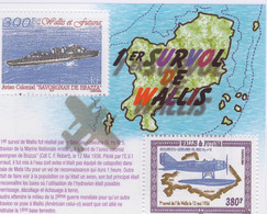Wallis-et-Futuna  Bloc Feuillet N° 15** 1er Survol De L'Ile Wallis - Blokken & Velletjes