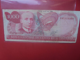 COSTA RICA 1000 COLONES 1994 Circuler (B.29) - Costa Rica