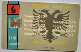 Albania 100 Units " BKT Bank  7/96, 20,000 Mintage - Albania