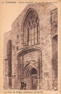 Delcampe - LANGOGNE    PORTAIL DE L EGLISE   ARCHITECTURE - Langogne