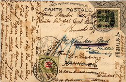 CHINA 1911 Cover PC SHANGHAI Germany And Resend Switzerland Postage Due (c021) - Storia Postale