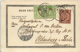 CHINA 1900 Cover PC KIUKIANG Dragon Via Shanghai French P.O. To Germany (c032) - Lettres & Documents