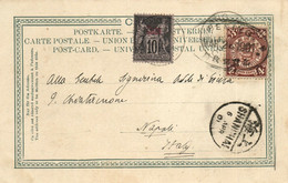 CHINA PEKING 1901 DRAGON Cover PC French P.O. To Napoli Italy (c033) - Cartas & Documentos