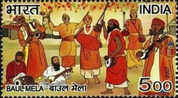 INDIA 2007 FAIRS OF INDIA / BAUL MELA 1v Stamp MNH, As Per Scan P.O Fresh & Fine - Carnaval