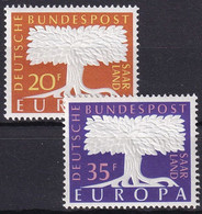 SAARLAND 1957 Mi-Nr. 402/03 ** MNH - CEPT - 1957