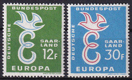 SAARLAND 1958 Mi-Nr. 439/40 ** MNH - CEPT - 1958