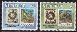 NIUAFO'OU Animaux Prehistoriques, Prehistorics Animals  YVERT 185/86**  MNH Neuf Sans Charniere - Vor- U. Frühgeschichte