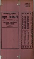 Boite Carton Pharmacie Herboristerie - Non Dépliée - Tisanes - Pharmacie BONNAFY - LIMOGES - Matériel Médical & Dentaire