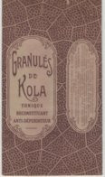 Boite Carton Pharmacie Herboristerie - Non Dépliée - Granulé De Kola - Attrezzature Mediche E Dentistiche