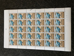 Belgie 1981 2008 DVDP PRINTING PRESS DE COCK FULL SHEET MNH PLAATNUMMER 2 - 1981-1990