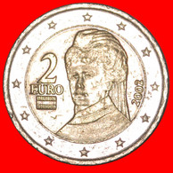 * BERTHA VON SUTTNER 1843-1914: AUSTRIA  2 EURO 2002 PHALLIC TYPE 2002-2006!  LOW START · NO RESERVE! - Autriche