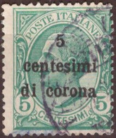 Trento Trieste 1919 5 Cent.di Corona (o) - Trente & Trieste