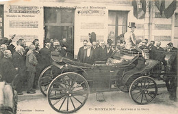 Montaigu * Souvenir Du Voyage De CLEMENCEAU Clémenceau 1906 N°17 * Arrivée à La Gare - Montaigu