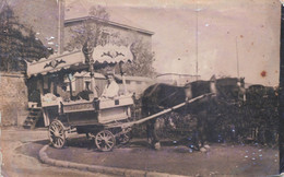 Photographie Ancienn   - Haccourt - Attelage - Animé - Ambulant - Lüttich