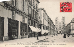 France - Orléans - La Maison Roussat Et Fils - Salon D'exposition Permanente - Animé - Clocher - Carte Postale Ancienne - Orleans