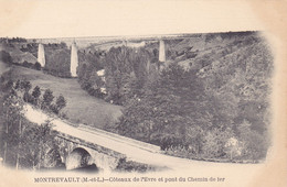 CPA 49 @ MONTREVAULT - Côteaux De L'Evre Et Pont Du Chemin De Fer Vers 1900 - Viaduc - Montrevault