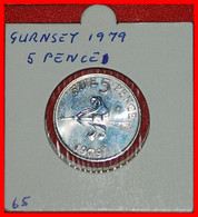 * GREAT BRITAIN (1977-1982): GUERNSEY  5 PENCE 1979 BU! ELIZABETH II (1953-2022) IN HOLDER! LOW START · NO RESERVE! - Guernesey