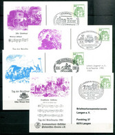 Tag Der Briefmarke 1981 - PP104/125 à PP104/134 - Privé Postkaarten - Gebruikt