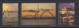 BRAZIL, 2020, MNH, DIPLOMATIC RELATIONS WITH CZECHIA AND SLOVAKIA, BRIDGES, CASTLES, 4v - Châteaux