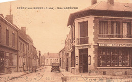 France - Grécy Sur Serre - Rue Lefèvre - Edit. C. Belin - Automobile - Goulet Turpin - Carte Postale Ancienne - Laon