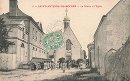 St Antoine Du Rocher * Place De La Mairie Et L'église * Villageois - Sonstige & Ohne Zuordnung