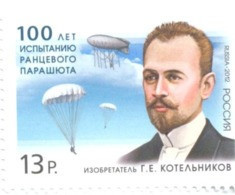 2012. Russia, 100y Of Testes Of Parachute Satchet, 1v, Mint/** - Nuevos