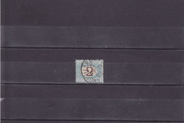 2 L BLEU ET BRUN/ OBLITéRé/  N° 14 YVERT ET TELLIER 1870-1903 - Postage Due