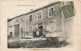 France - Buxières - Café Derupt - Guerre Mondiale 1914-1918 - Animé - Soldat -  - Carte Postale Ancienne - Other & Unclassified