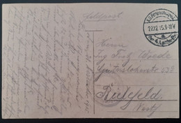 Poland 1915 Post Cancel Postcard - Lettres & Documents