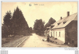 ETALLE ..-- TRAM Vers SAINTE - CECILE . . 1946 .  MOULIN .  BASSE - COUR !! - Etalle