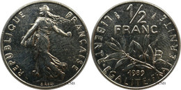 France - Ve République - 1/2 Franc Semeuse 1989 - SUP/MS60 - Fra4790 - 1/2 Franc