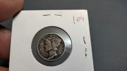 UNITED STATES DIME 1945 KM# 140 - Mercury Dime (G#56-109) - 1916-1945: Mercury (Mercurio)