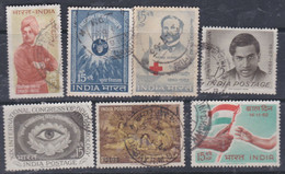 Inde N° 153 / 59   O :   Les 7 Valeurs Oblitérées,  Sinon TB - Used Stamps