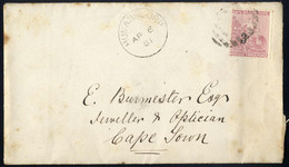 Cover 1881, Letter From Humansdorp 6.4.81 To Cape Town, SG 38 - Cape Of Good Hope (1853-1904)