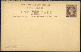 **/cover Ceylon, Süd-Australien, Seychellen, Neusüdwales, 1883-1909, 1 Karte, 2 Doppelkarten, 1 Kartenbrief, 2 Briefe, 2 - Other & Unclassified
