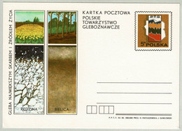 Polen / Polska 1982, Ganzsachen-Karte Gesellschaft Für Bodenkunde / Soil Science, Geologie / Geology - Autres & Non Classés