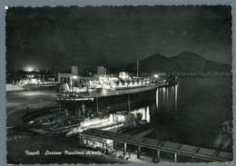 °°° Cartolina - Napoli Stazione Marittima Di Notte Nuova °°° - Pozzuoli