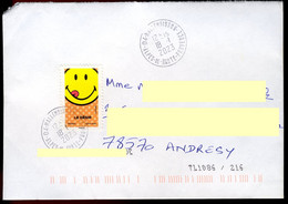 France - Oblitéré - Enveloppe - Le Désir, Fêter Les 50 Ans Du Smiley - Y&T N° AA 2149 - Cachet Rond - Storia Postale