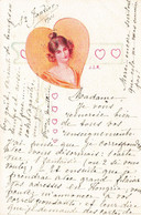 Raphael KIRCHNER ? Jugendstil * CPA Illustrateur Raphael Kirchner Art Nouveau 1901 * Coeur Femme Heart - Kirchner, Raphael