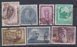 Inde N° 174 / 76 + 179 / 82 O  :  Les 7 Valeurs Oblitérées Sinon TB - Used Stamps