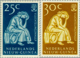 Nederlands Nieuw Guinea 1960 Vluchtelingen Jaar , Refugee Year. MH - Nederlands Nieuw-Guinea