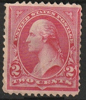 USA 1894 Regular Issue - Unwmk (no Watermark). 2c Scarlet Unused No Gum. Type II. Scott No. 251 Type II - Ungebraucht