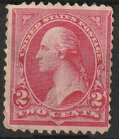 USA 1894 Regular Issue - Unwmk (no Watermark). 2c Scarlet Unused No Gum. Type II. Scott No. 251 Type II - Unused Stamps